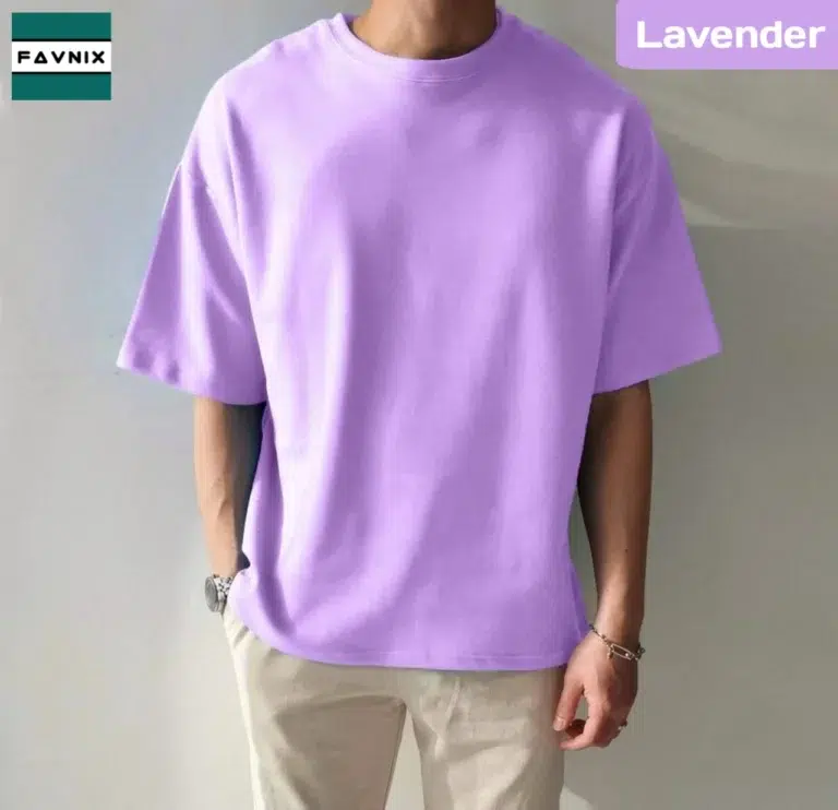 Drop Shoulder T-Shirt- Lavender
